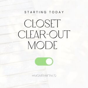 Closet Clear-Out Sale